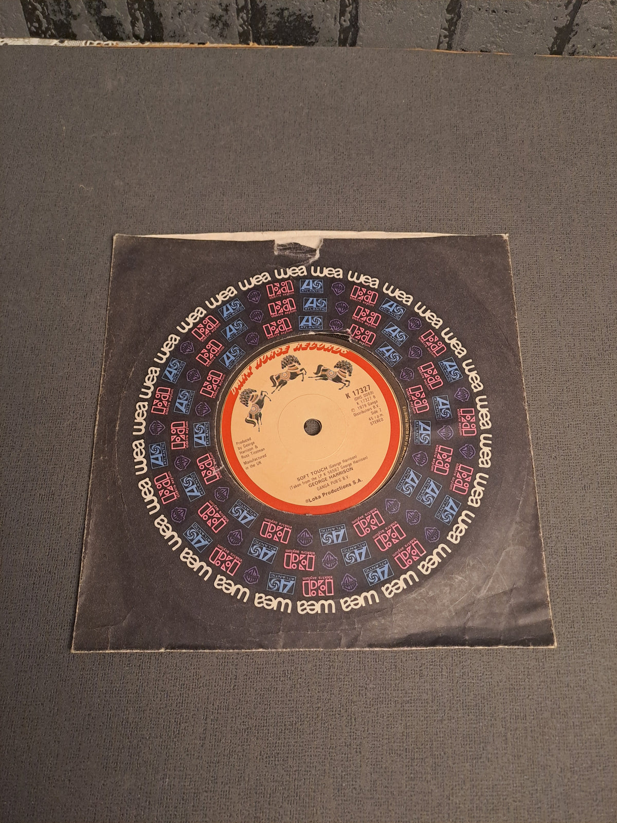 45 rpm George Harrison Blow Away/Soft Touch 1979