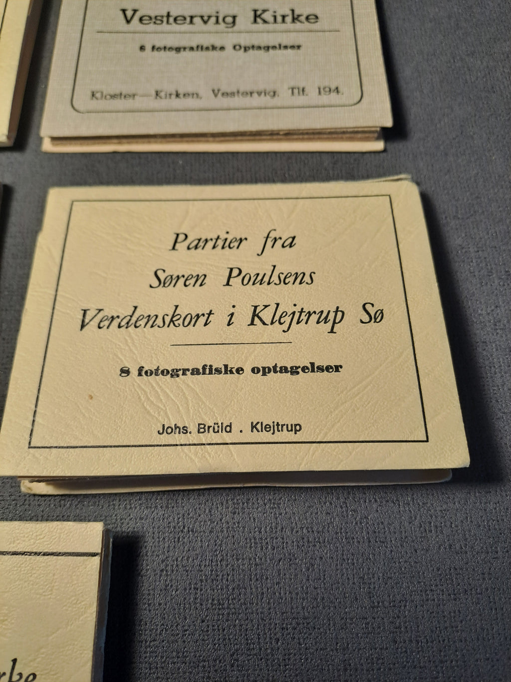 Vintage Fotohæfter fra Danske Lokaliteter