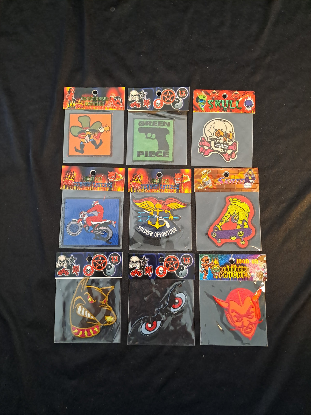 Vintage Patches x9 / Vintage Iron-on Patches x9