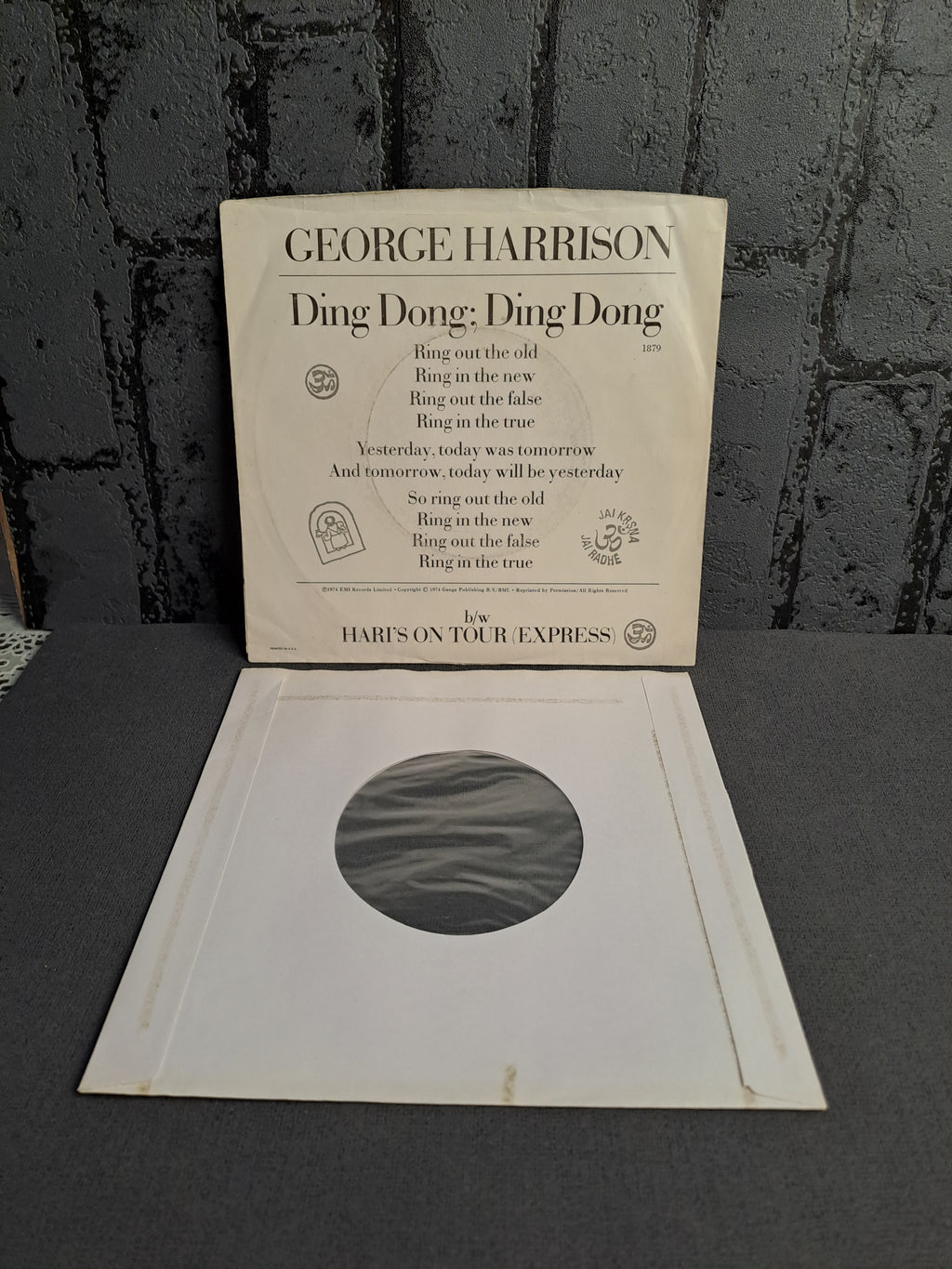 George Harrison Ding Dong; Ding Dong Single 1974
