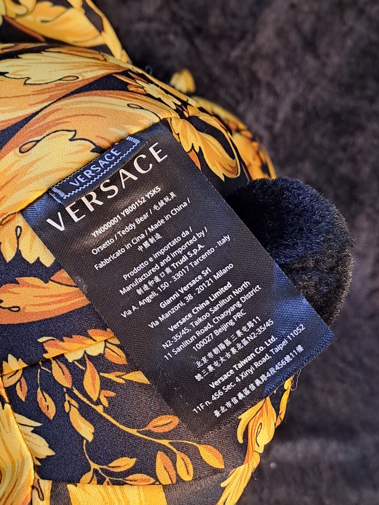 Versace Barocco Print Teddy Bear Limited