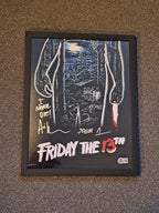 Friday the 13th Signed Mini Poster in Frame