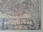 Hamburg Old Historical Map / Hamborg Gl. Kort Prospekt