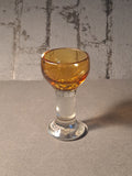 Little Shot Glass Smoked Yellow / Lille Snapseglas Røg Gul