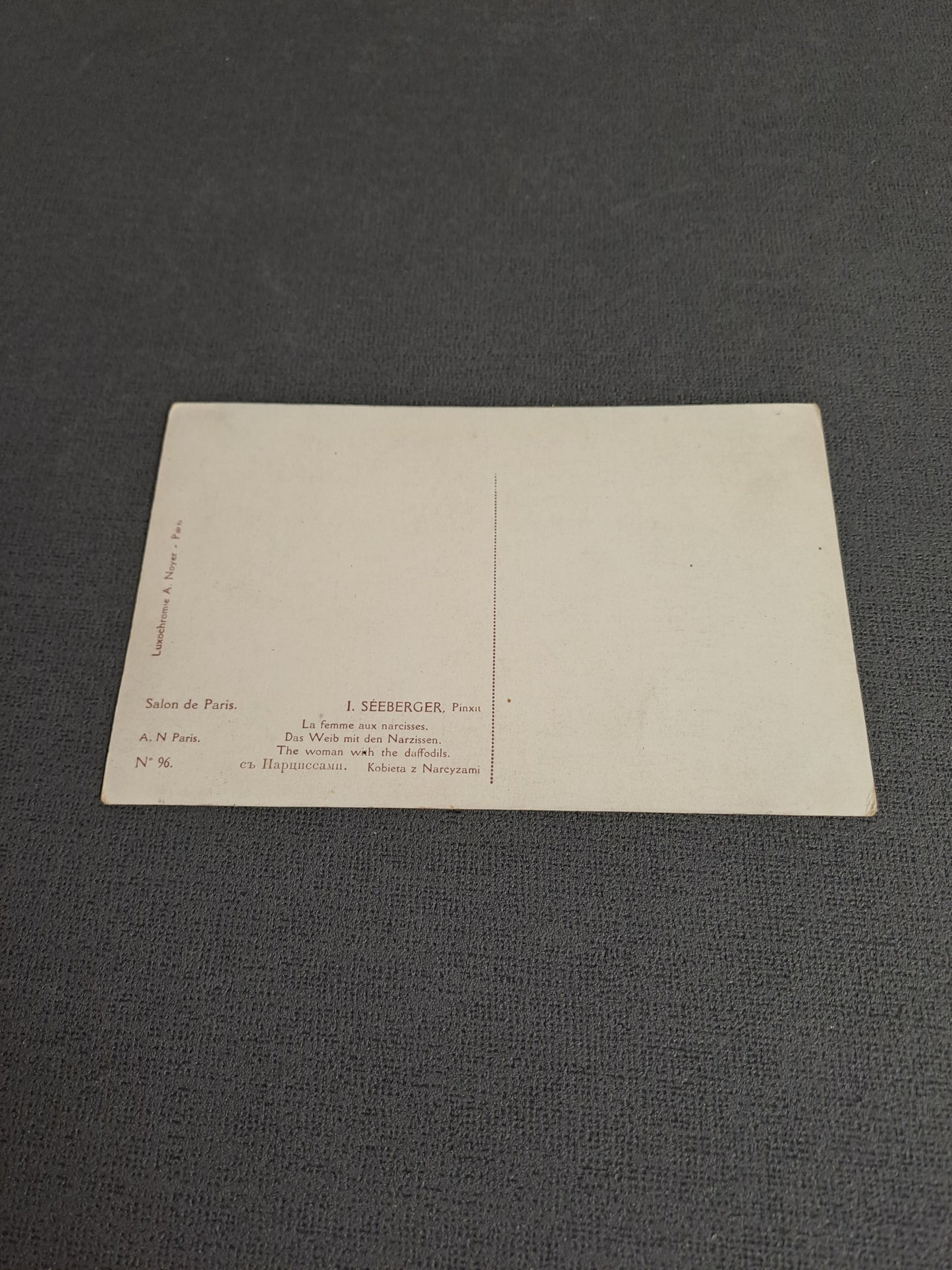 Antique French Postcard 1910-1920 / Antik Fransk Postkort 1910-1920