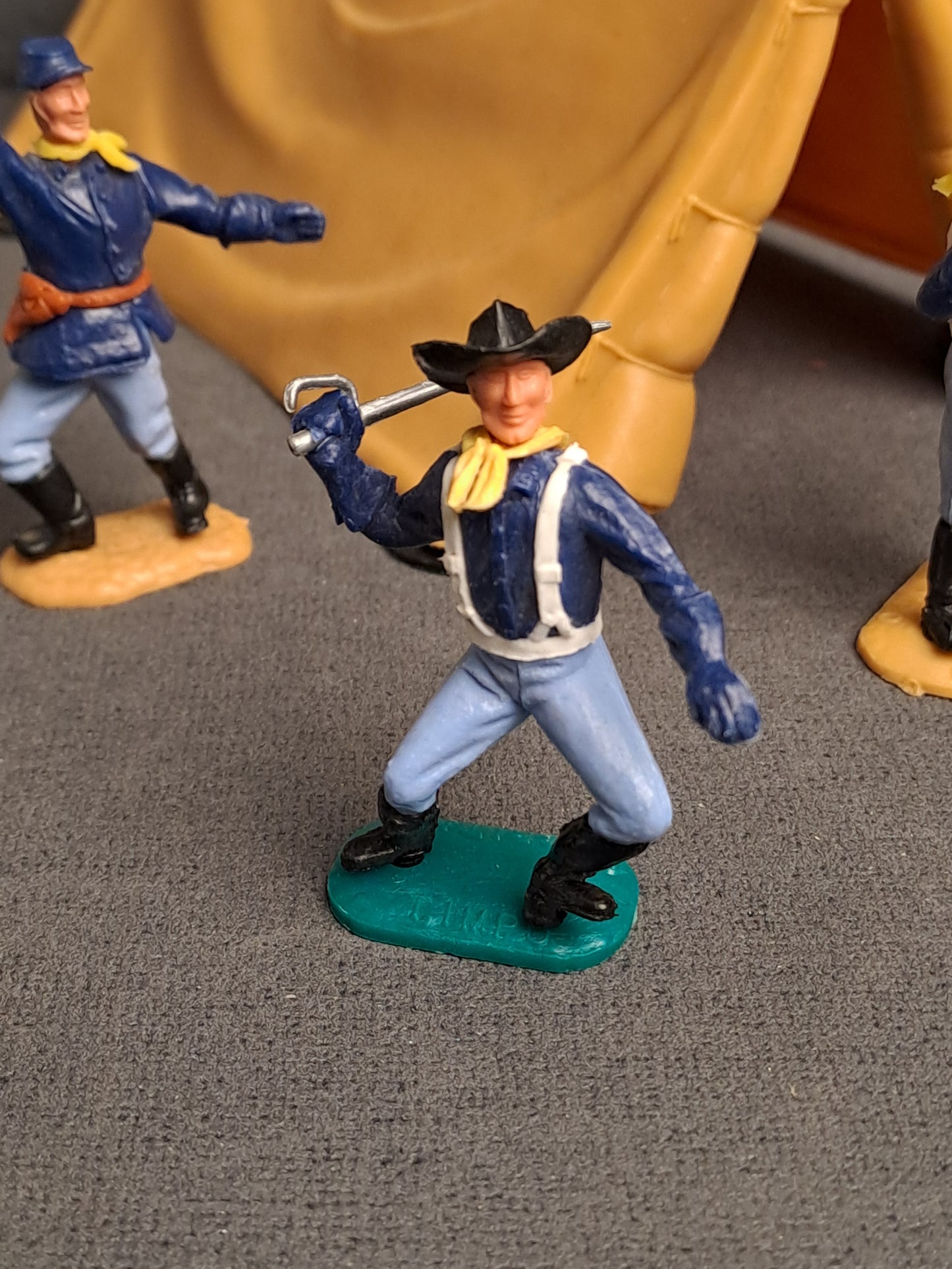 Timpo Toys Civil War Soldiers with Tent / Timpo Toys Borgerkrigs soldater med Telt