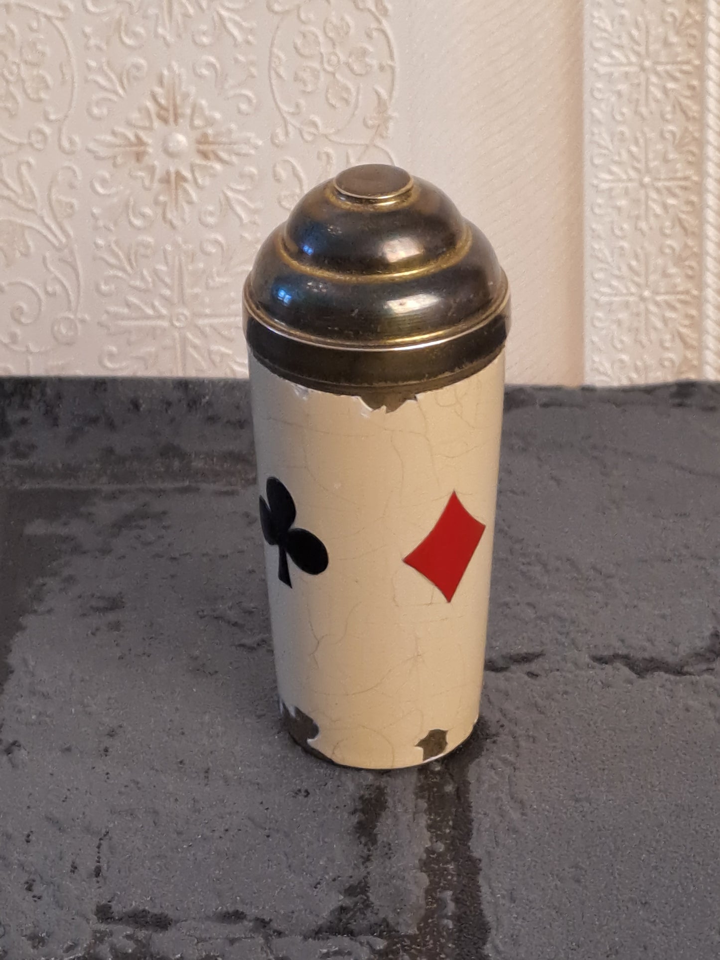 Vintage Enamel Raffle Cup / Vintage Mini Emalje Raflebæger