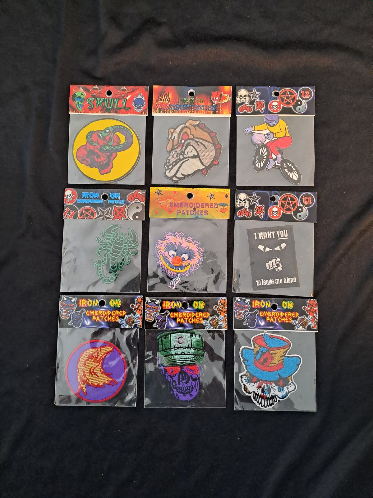 Vintage Patches x9 / Vintage Iron-on Patches x9