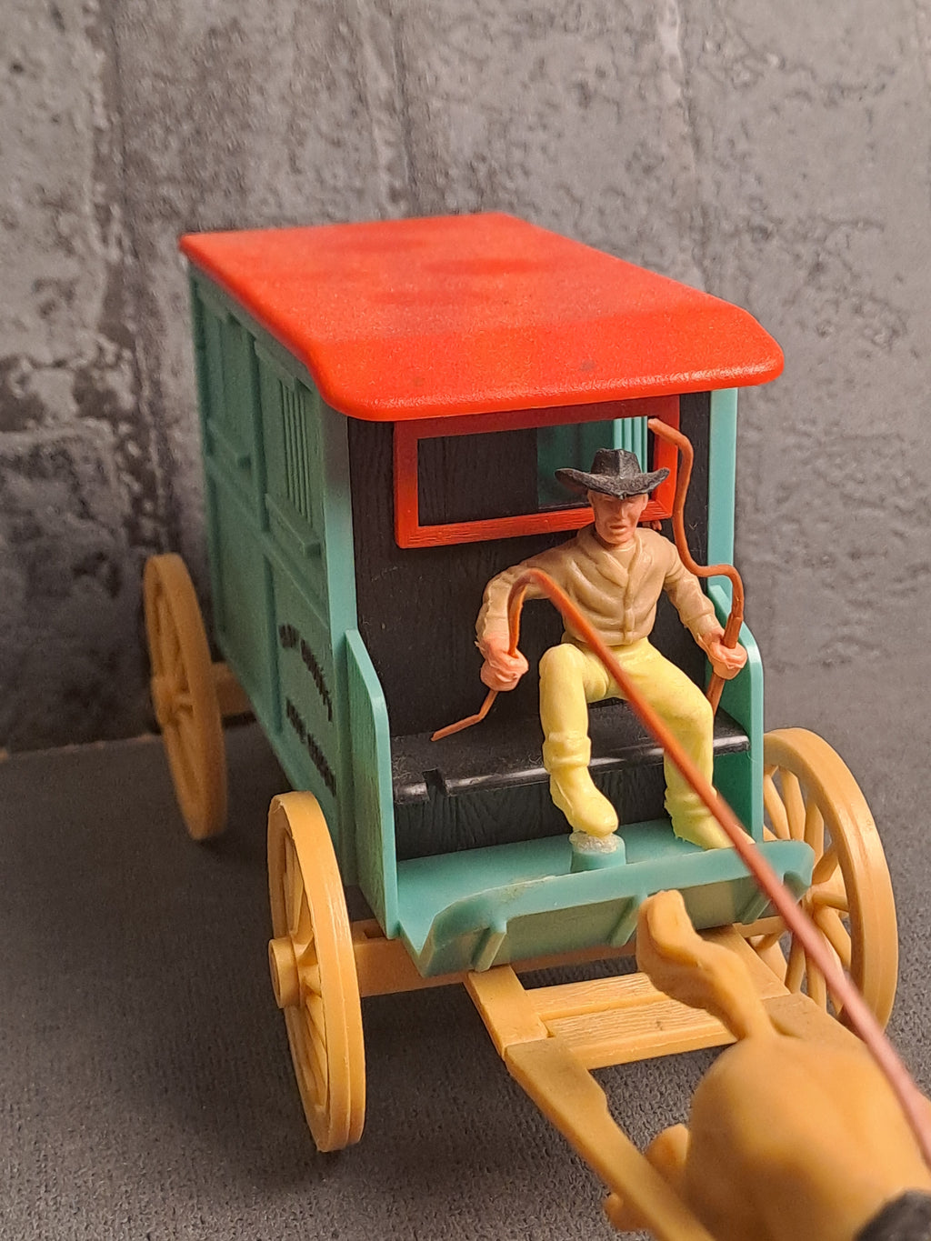 Timpo Toys Clay County Jail Wagon / Timpo Toys Clay County Fængselsvogn