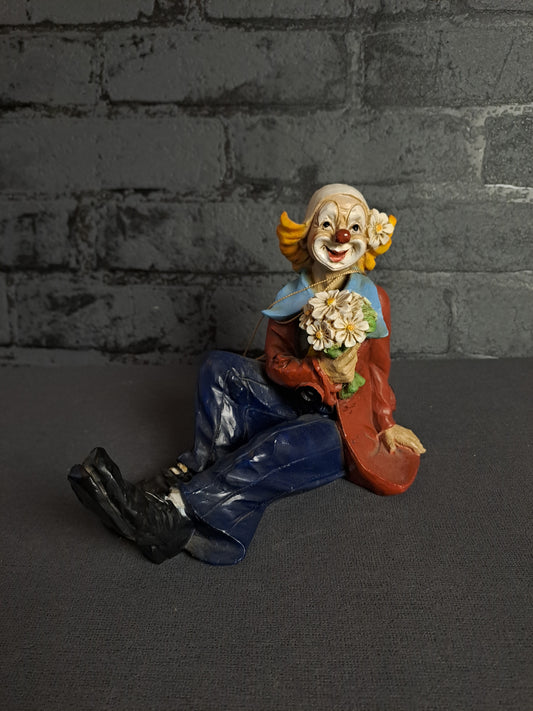 Clown Figure with Flowers Formano / Klovnefigur med Blomster fra Formano