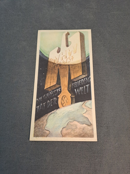 WW2 Winterhilfswerk Donation Windows Sticker / WW2 Winterhilfswerk Donation Vindues Mærke