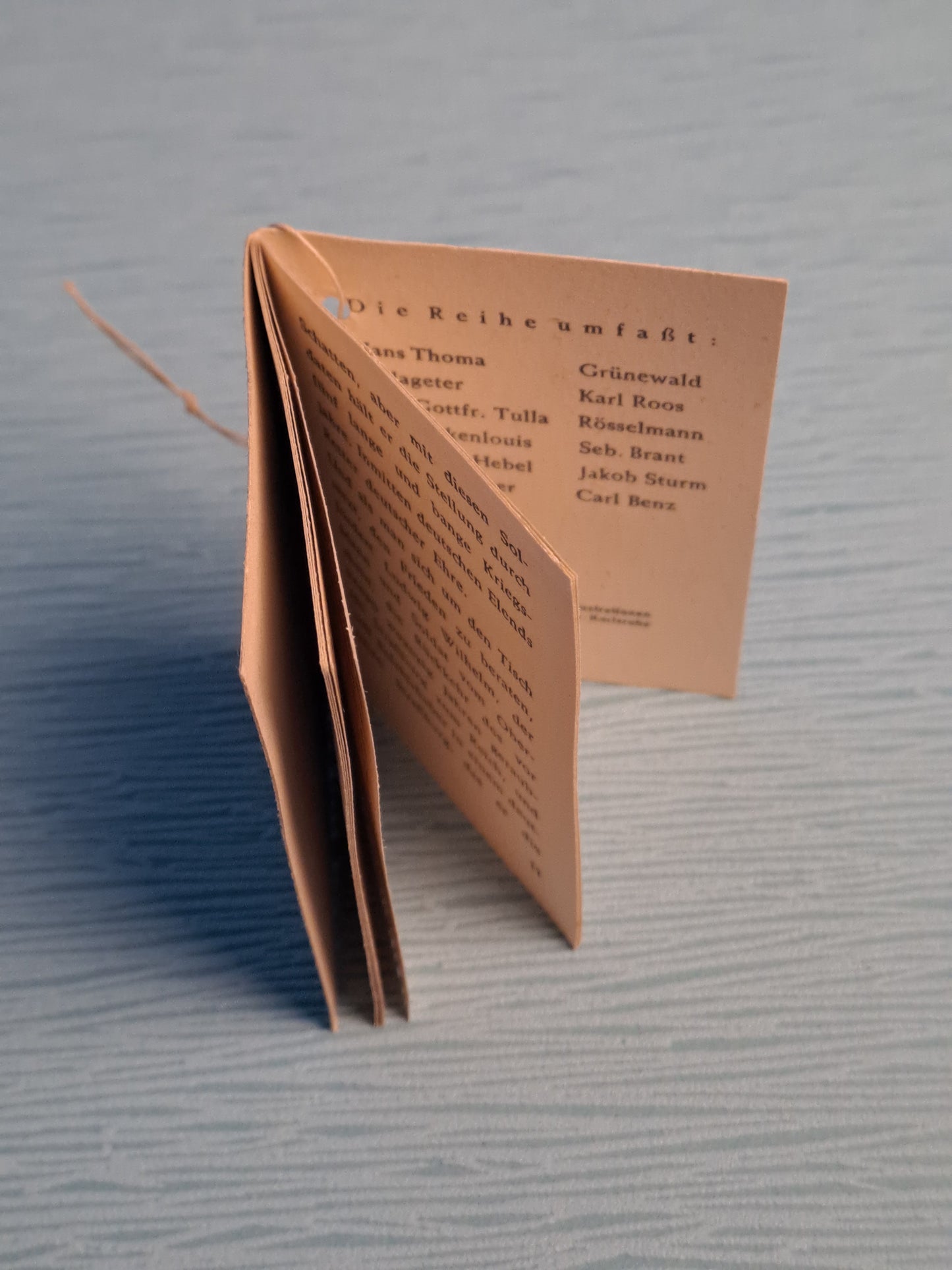 WHW Zwolf Manner am Oberhein Booklet