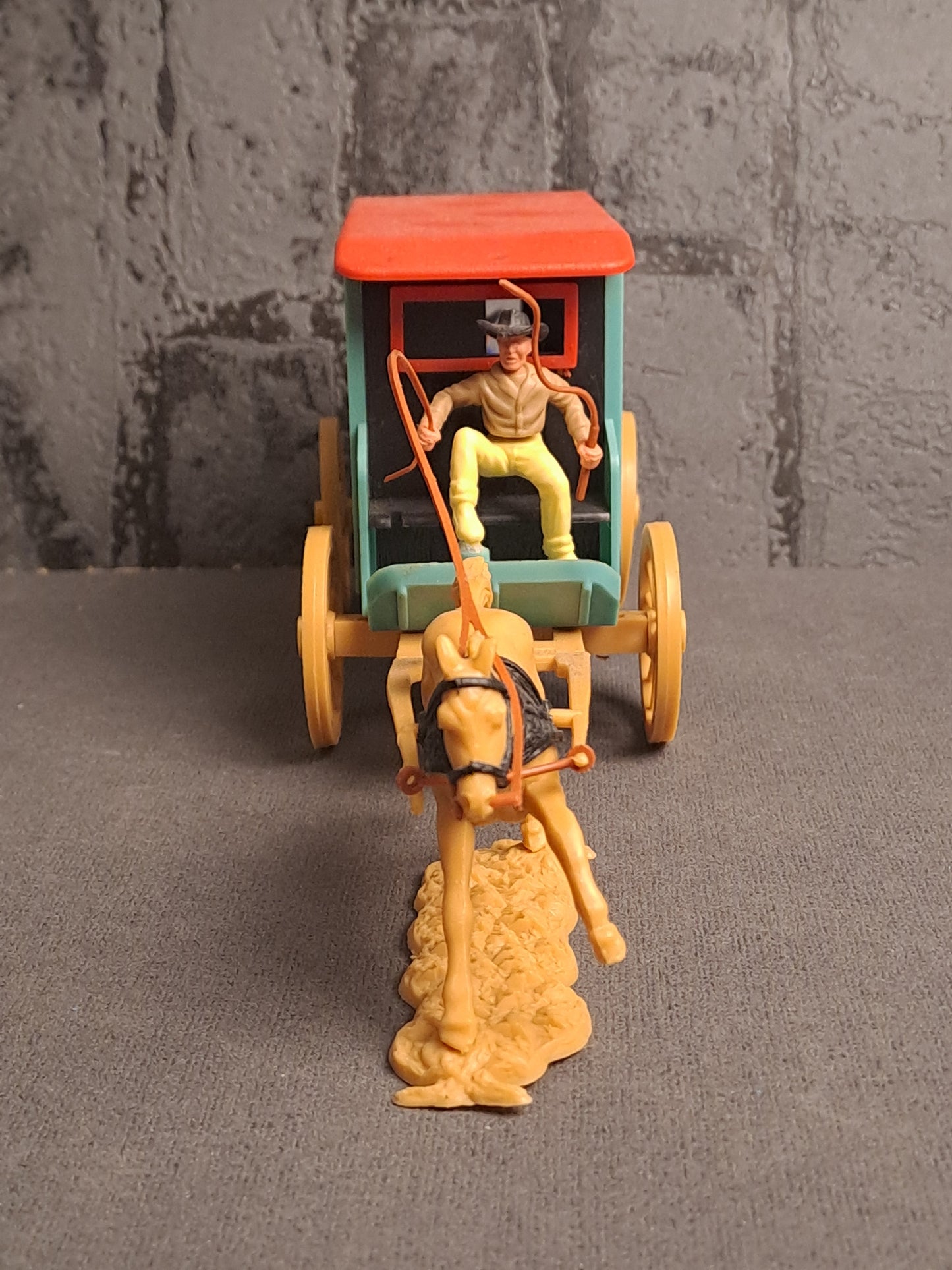 Timpo Toys Clay County Jail Wagon / Timpo Toys Clay County Fængselsvogn