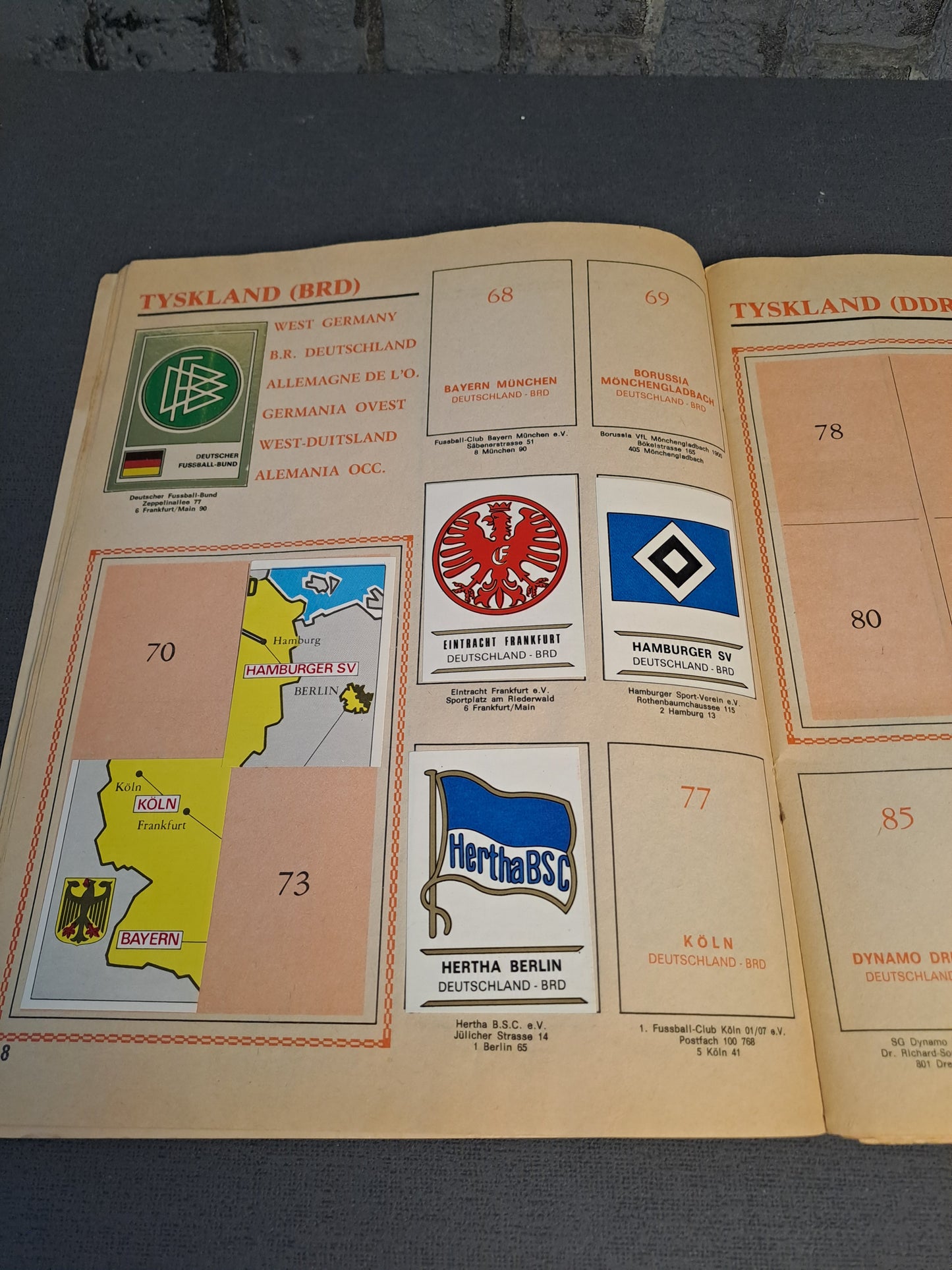 Fodboldklubber 1975 / Football Teams 1975