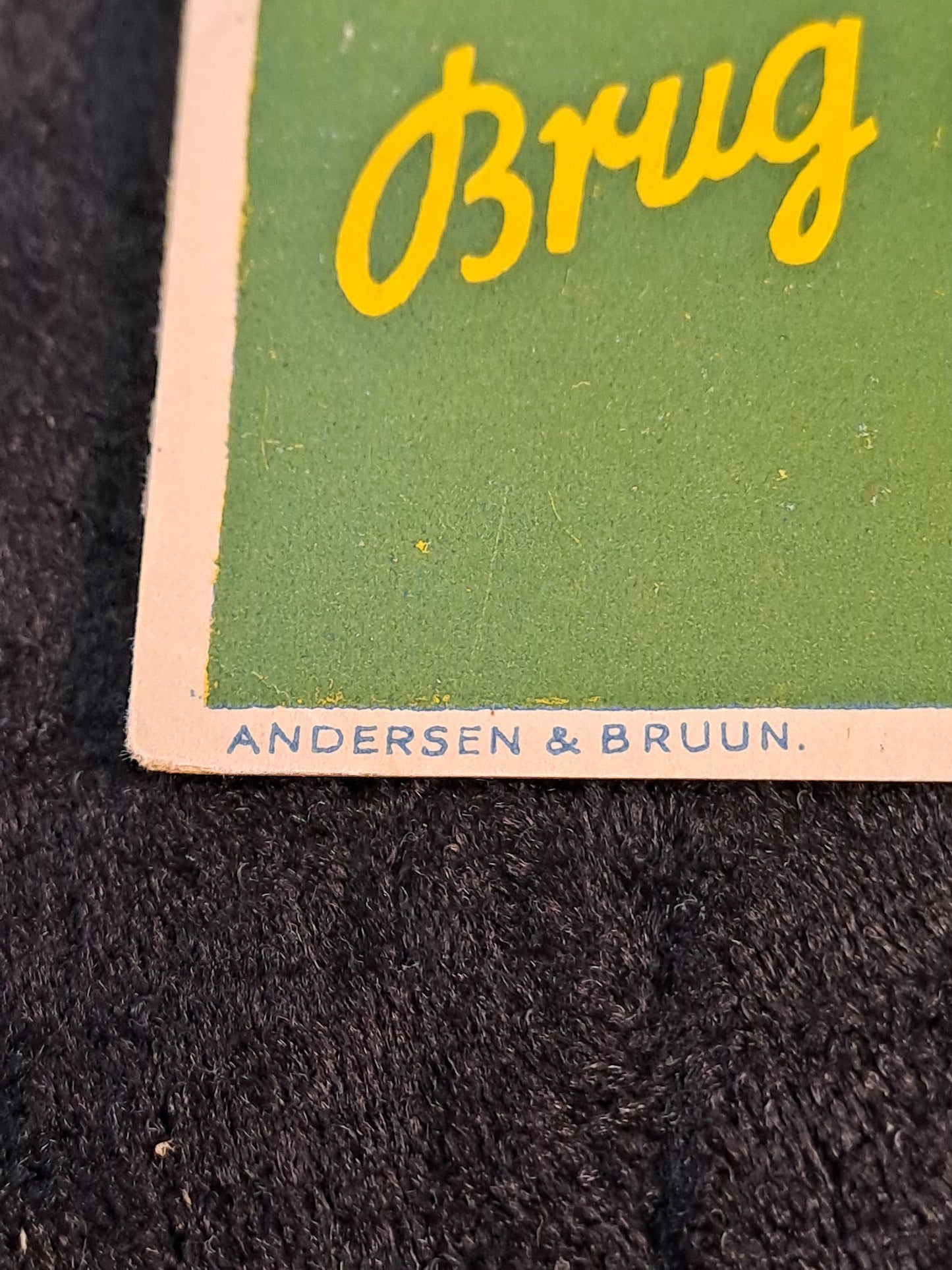 Originalt Mærkatskilt No 90 Andersen & Bruun "Aroma"