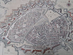 Hamburg Old Historical Map / Hamborg Gl. Kort Prospekt