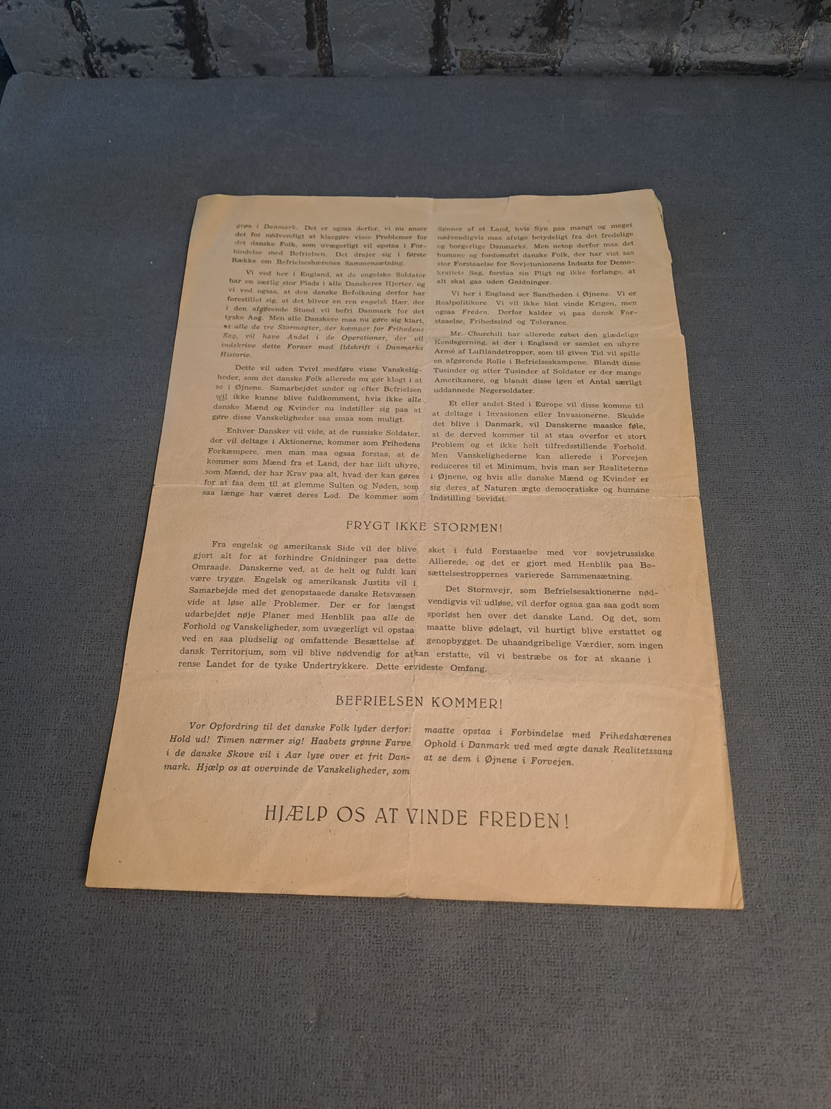 WW2 German Propaganda Discovered as Danish Resistance / WW2 Tysk Propaganda Forklædt som Dansk Frihedskæmper Blad