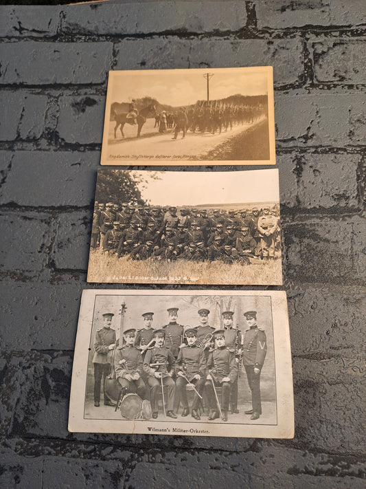 Postcards of Danish WW1-WW2 Soldiers / Postkort af Danske WW1-WW2 Soldater