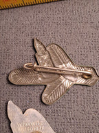 WHW Rare Christmas Badge x2 Bergedorf / WHW Sjældne Julemærker x2 Bergedorf