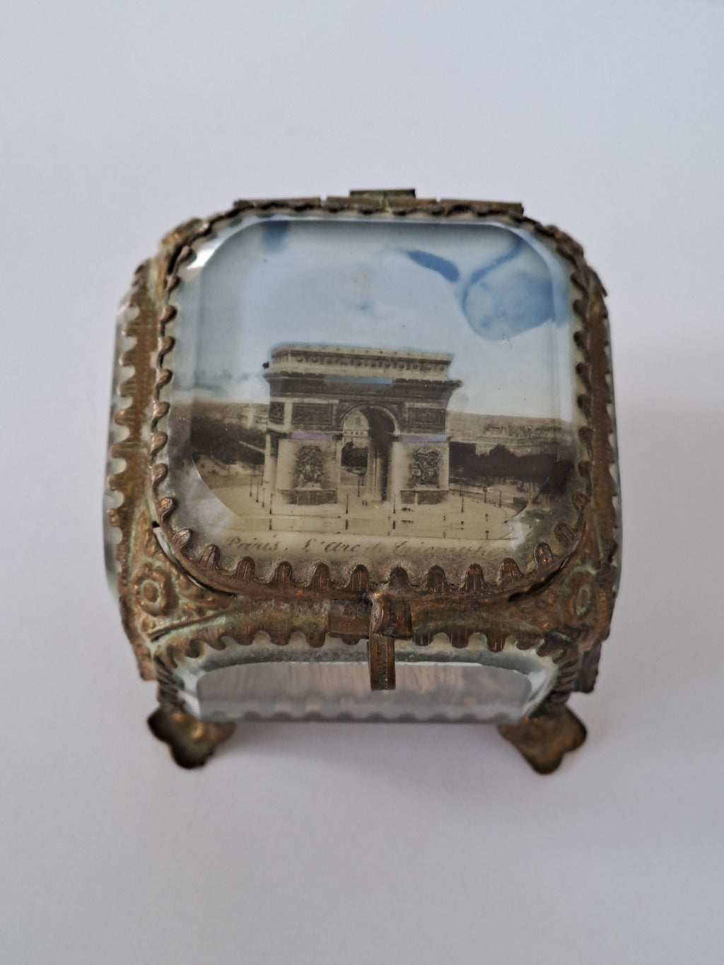 French Antique Ormolu Jewelry Box