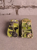 Dinky Toys and Play Art Military x2