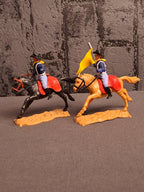 Timpo Toys U.S Cavalry Soldiers on Horse / Timpo Toys U.S Kavaleri Soldater på Hest