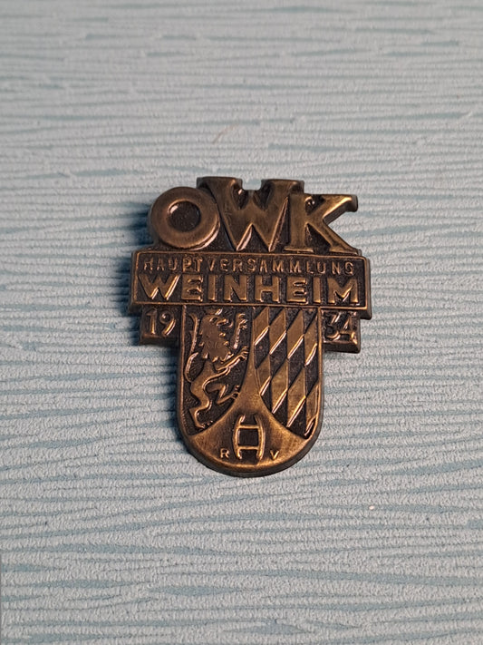 WW2 OWK Odenwald Hauptversammlung Weinheim 1934
