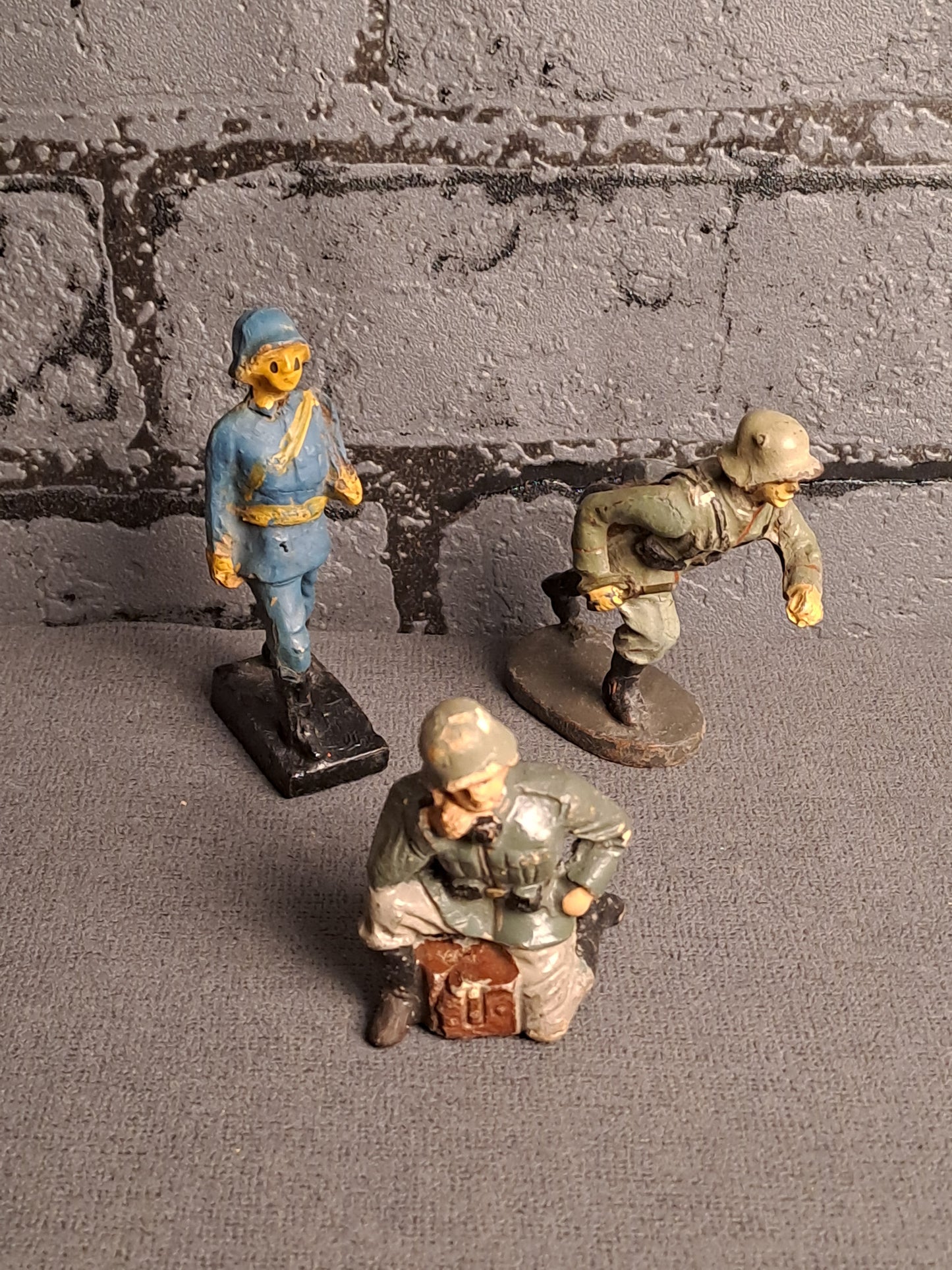 Elastolin and Leyla German Soldiers 1930's / Elastolin og Leyla Tyske Soldater 1930erne