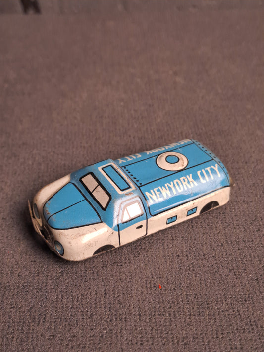 Tin Lithographic Fire Truck 1950's / Litografisk Blik Brandbil 1950'erne