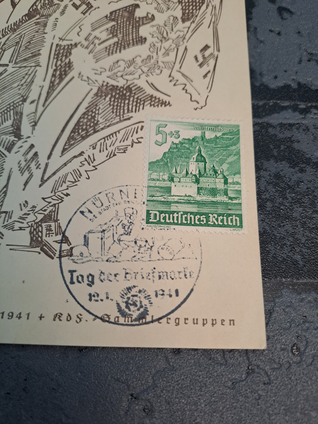 WW2 Postcard In the Fight for Freedom