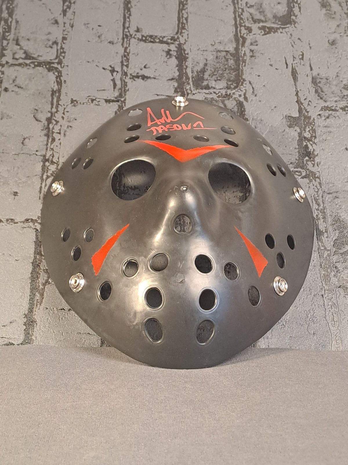 Friday the 13th Ice Hockey Mask with Autograph