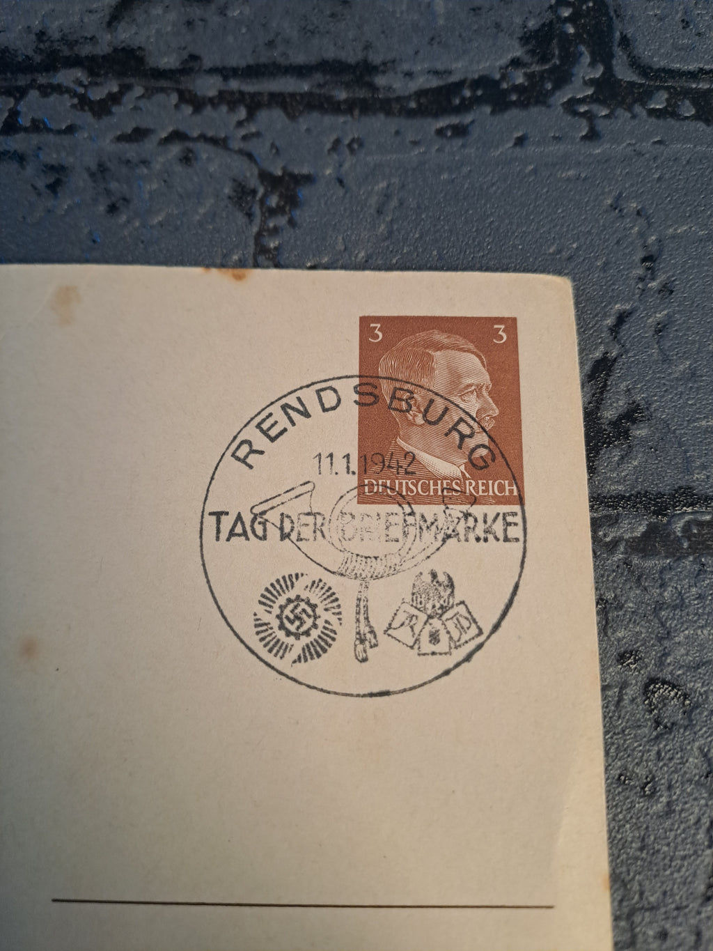 WWII Postcard Day of the Stamp 1942