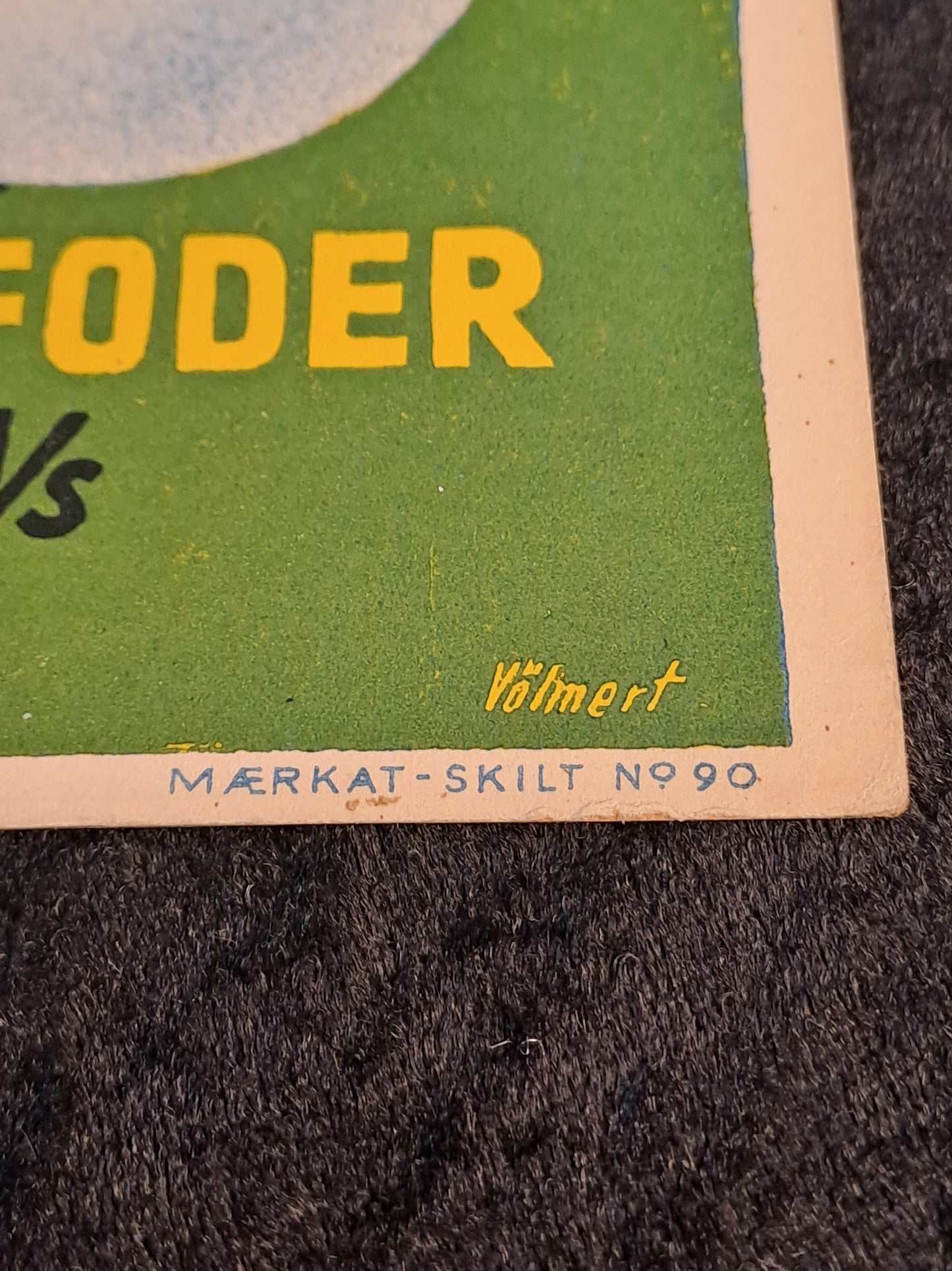 Originalt Mærkatskilt No 90 Andersen & Bruun "Aroma"