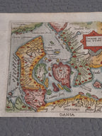 Antique Map of Denmark and Sweden 1655 / Antik Kort over Danmark og Sverige 1655