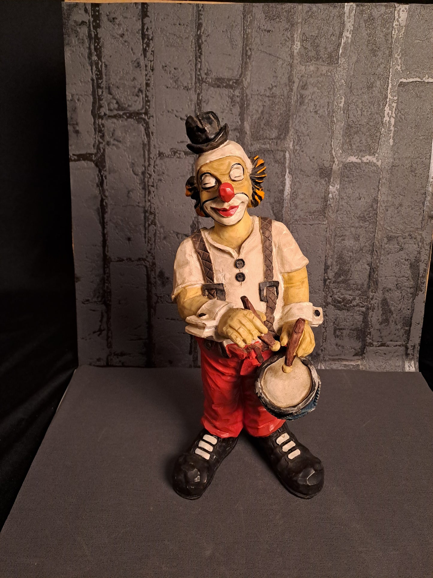 Vintage Gilde Clown with Drum / Vintage Gilde Klovn med Tromme