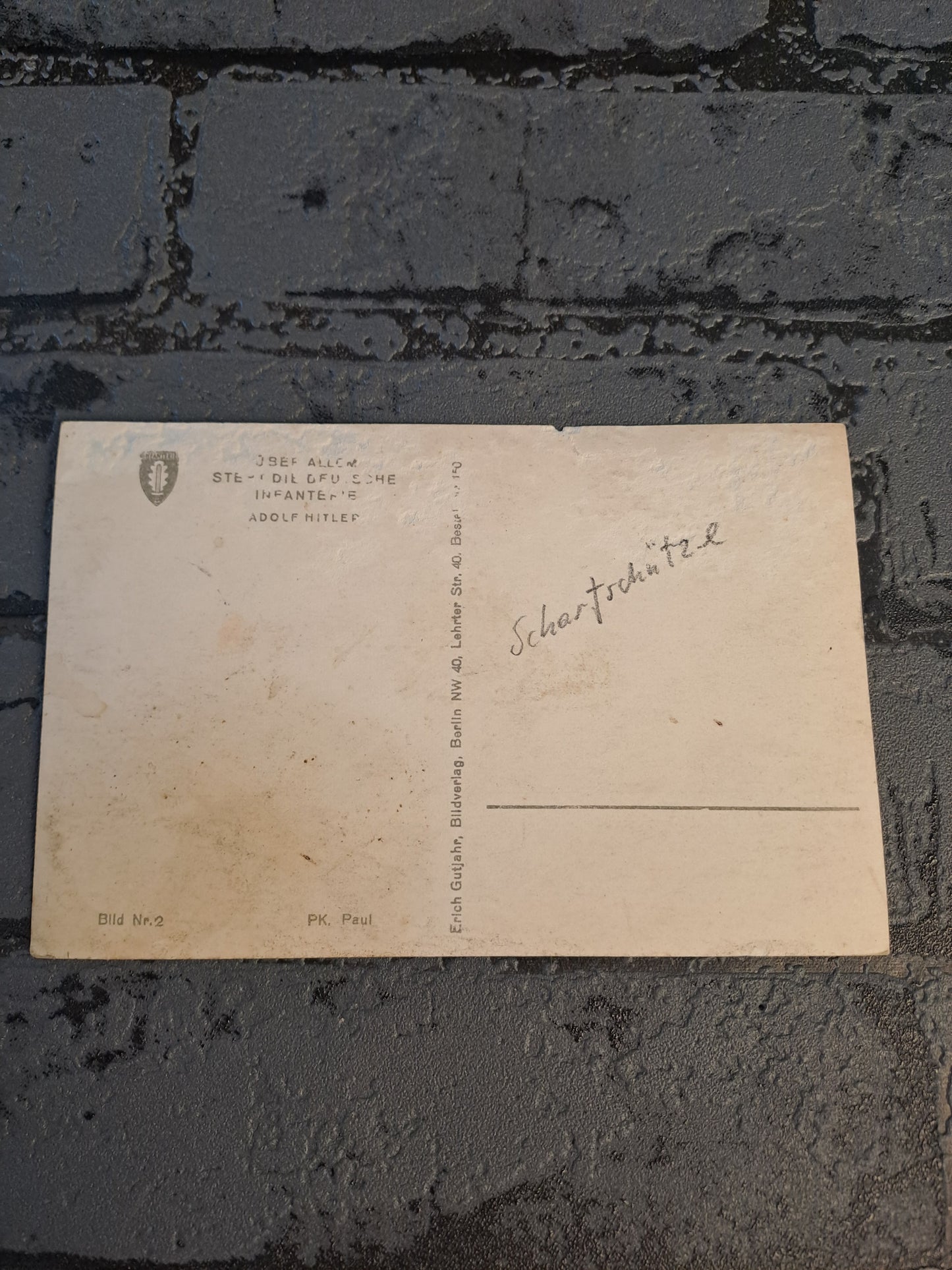 WW2 Postcard Alles Sind Infanteriewaffen