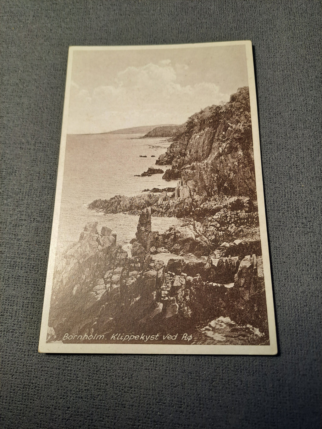 Bornholm rocky coast near Rø, 1950s