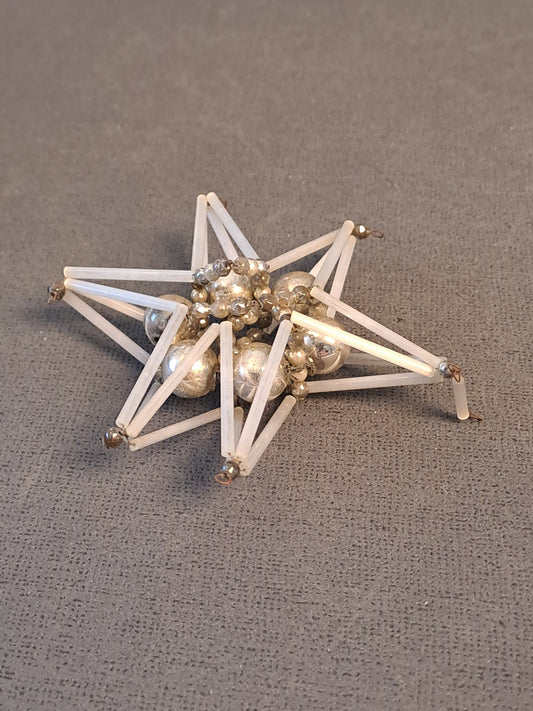 Vintage Czech Christmas Star / Vintage Tjekkisk Jule Stjerne Ophæng
