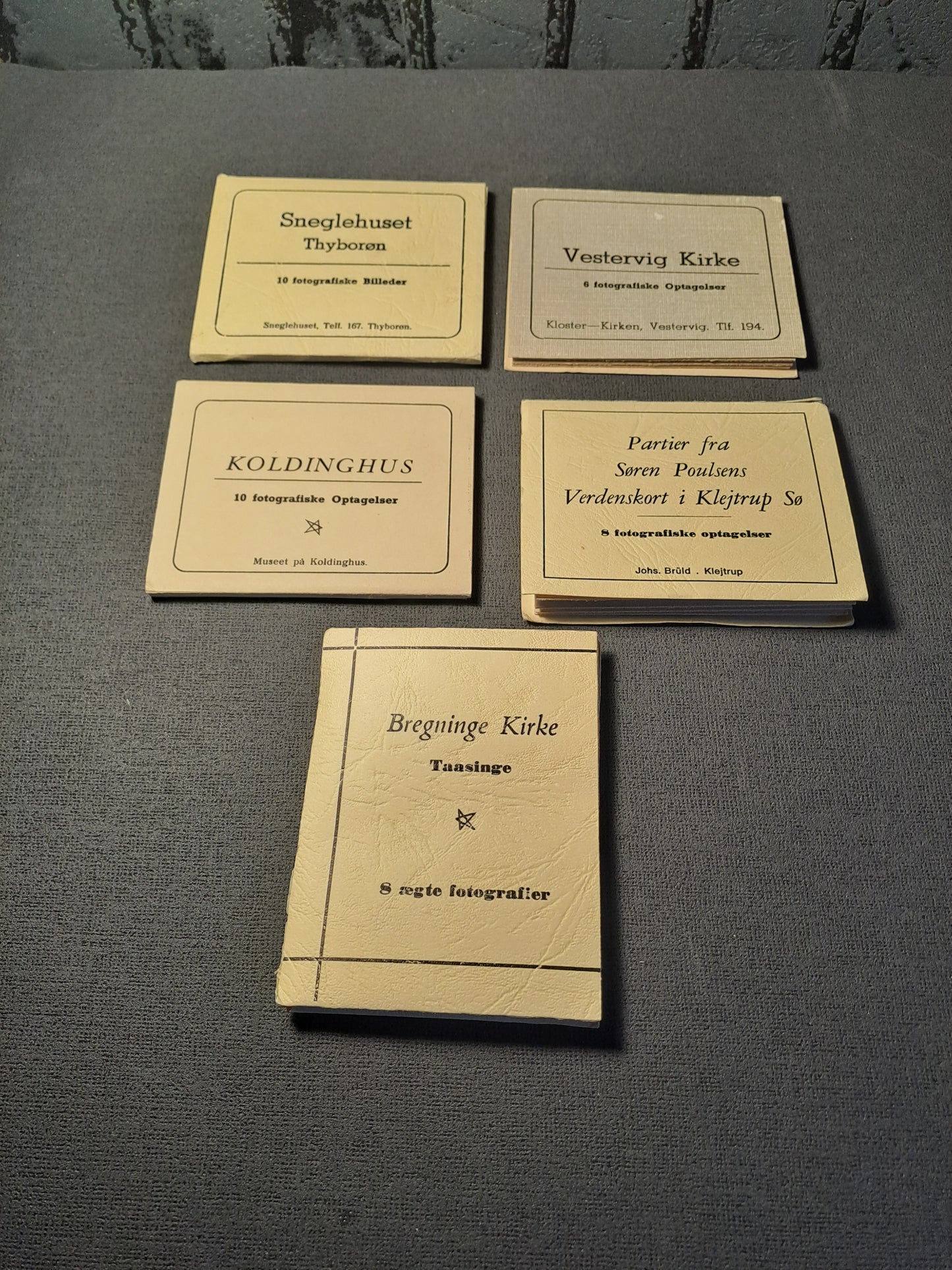 Vintage Fotohæfter fra Danske Lokaliteter