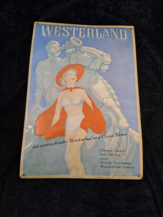 Vintage Advertising Tin Sign / Vintage Reklame Blikskilt
