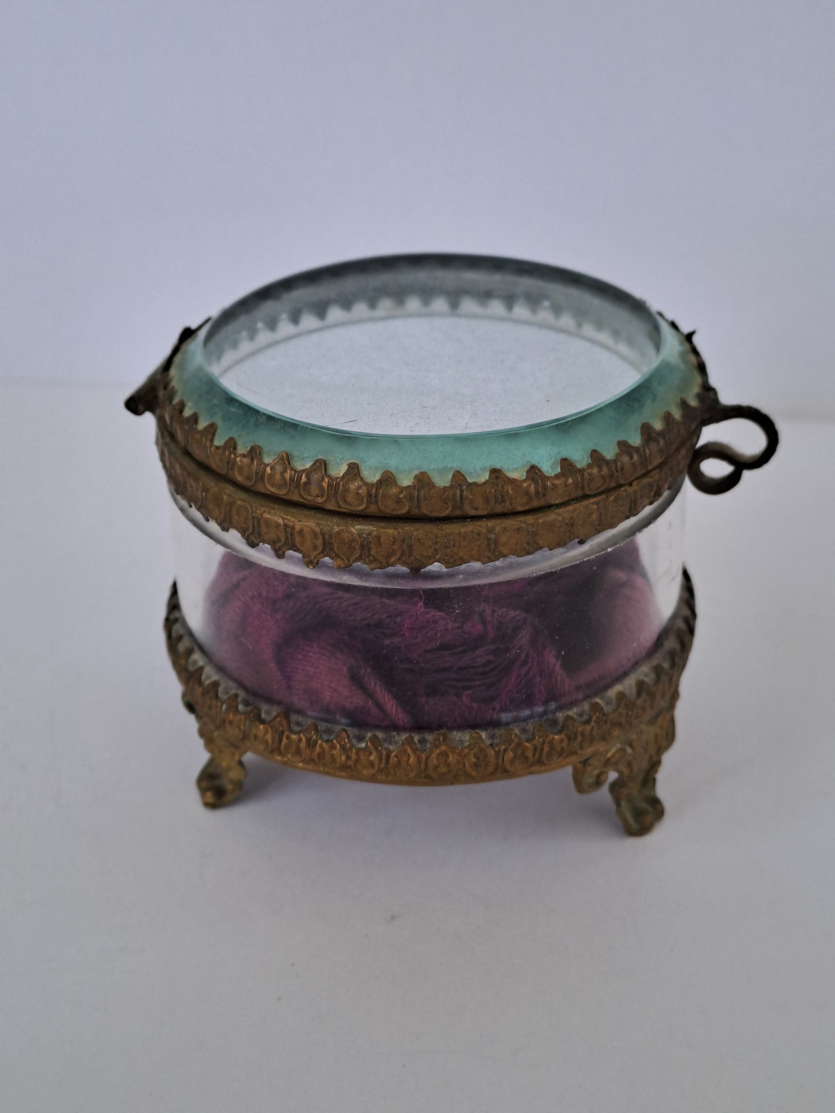 French Antique Ormolu Jewelry Box / Fransk Antik Ormolu Smykkeskrin