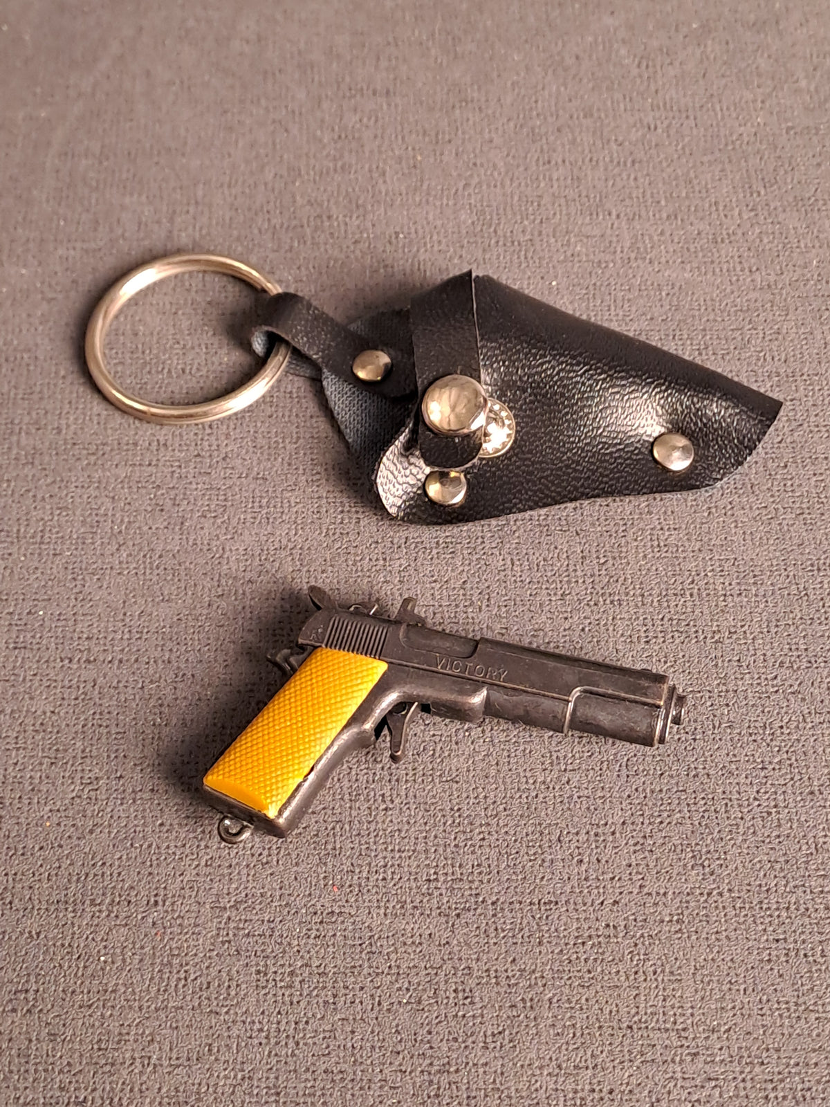 Vintage Key Ring Revolver in Holster 1970's