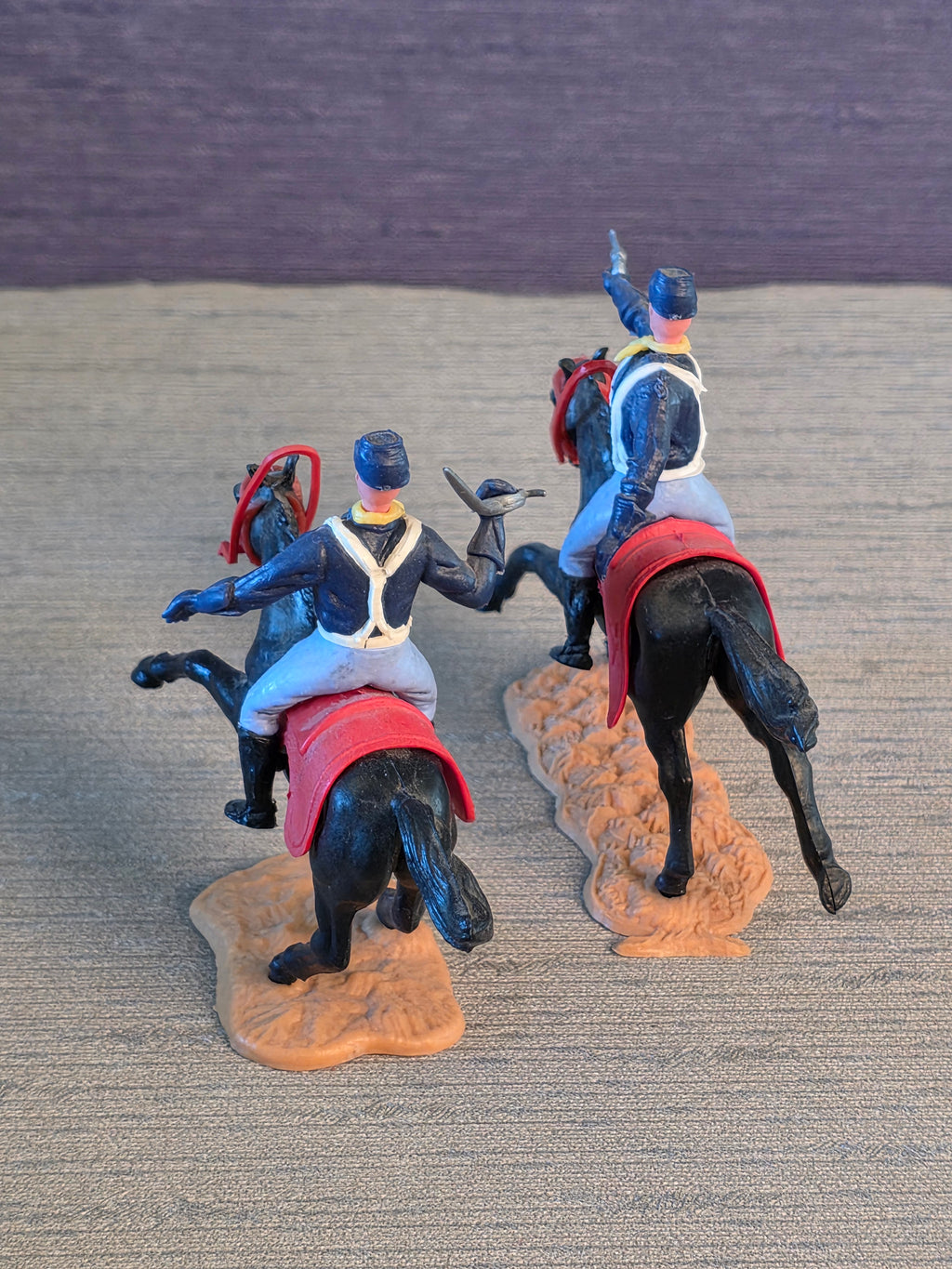 Timpo Toys U.S. Kavaleri 2 Soldater på Hest / Timpo Toys 2 Soldiers on Horse