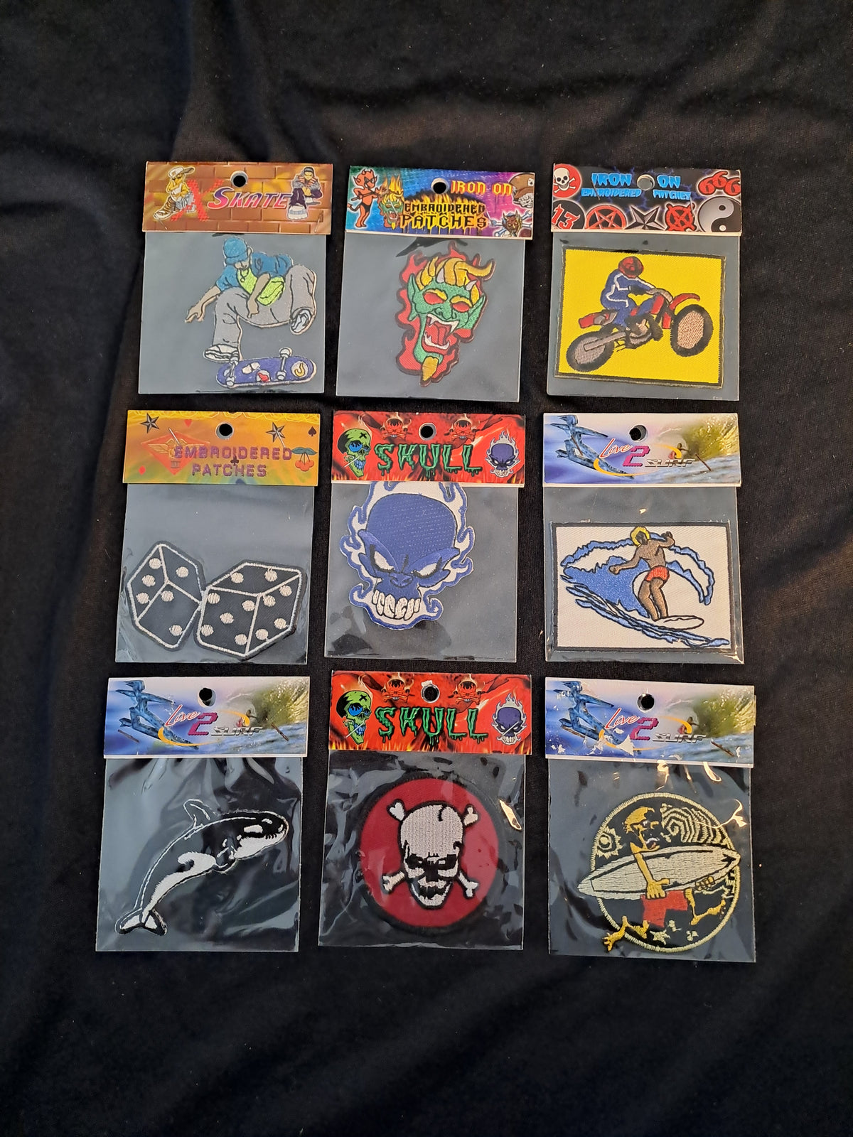 Vintage Patch x9 / Vintage Strygemærker x9