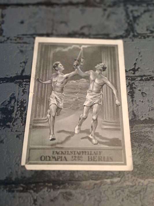 WW2 Postcard Olympia 1936 Der Weg Des Olympischen Feuers