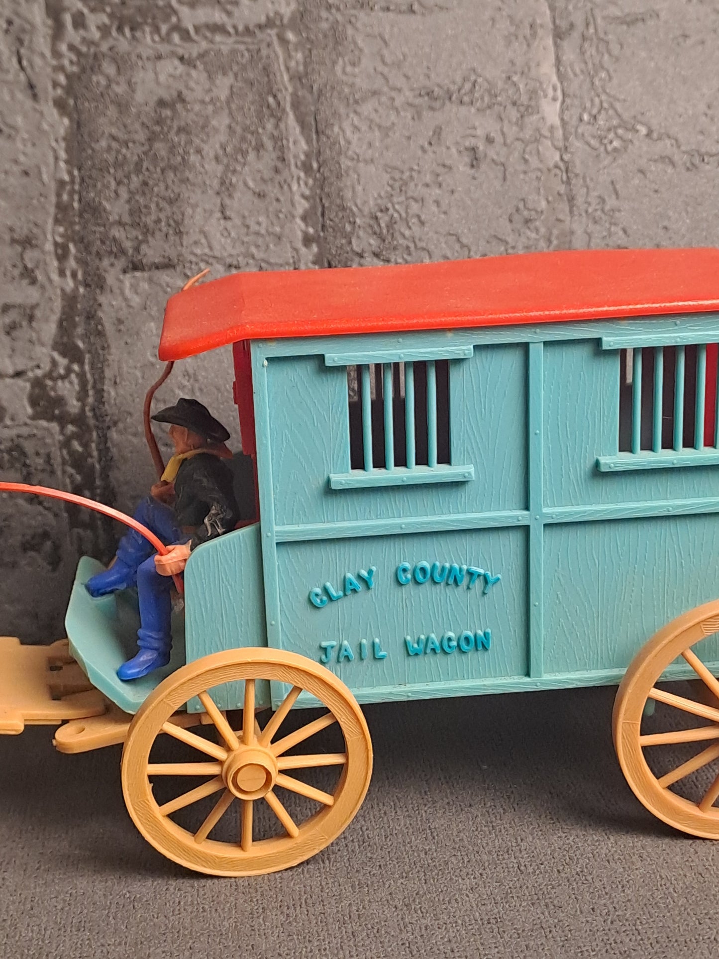 Timpo Toys Clay County Jail Wagon / Timpo Toys Clay County Fængselsvogn