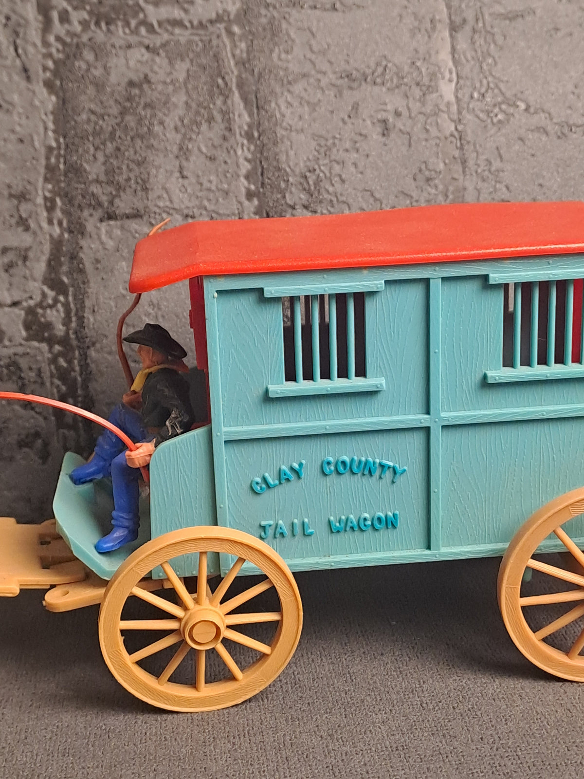 Timpo Toys Clay County Jail Wagon / Timpo Toys Clay County Fængselsvogn