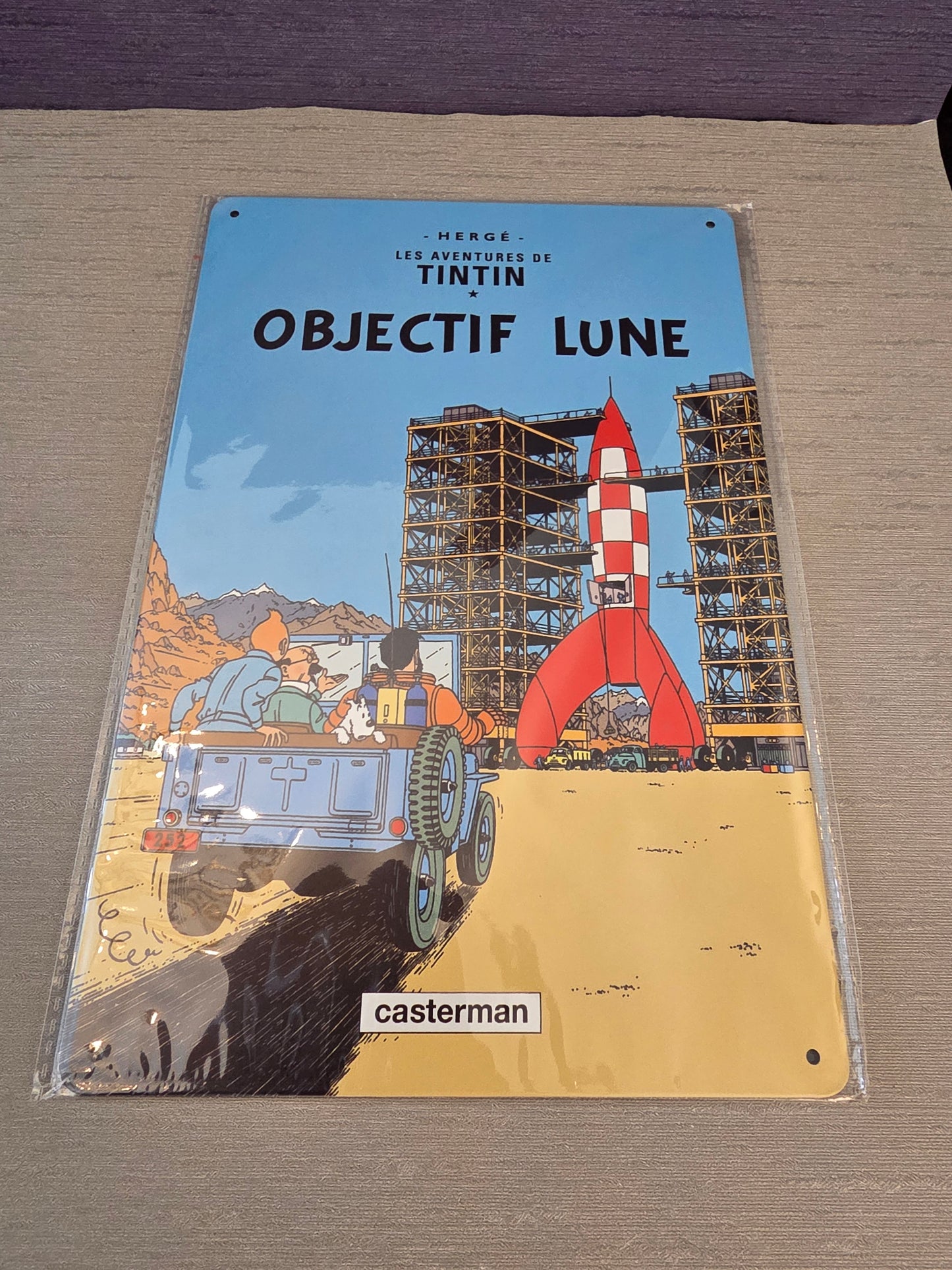 Tintin Metalskilt