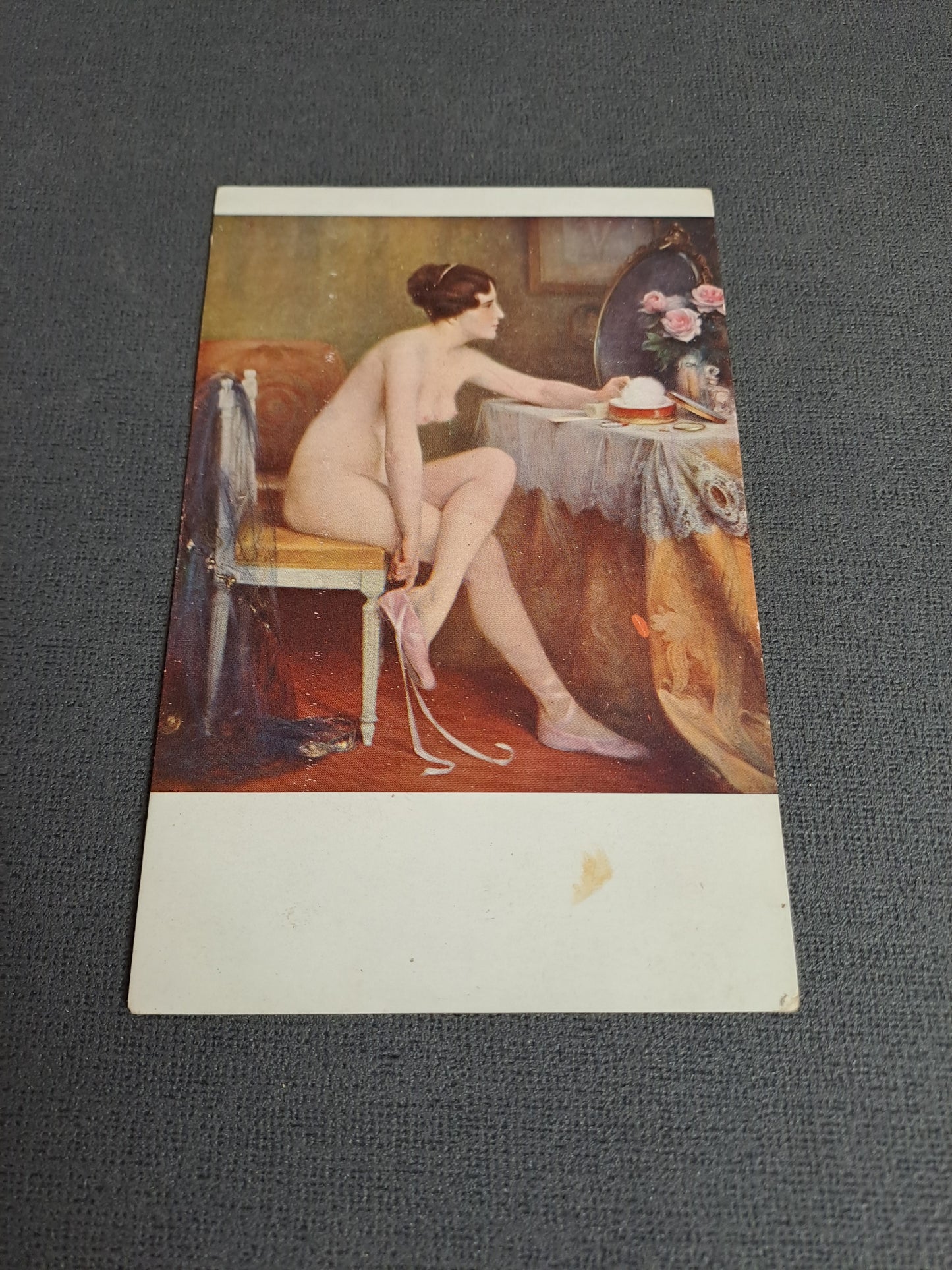 Antique French Postcard / Antik Fransk Postkort