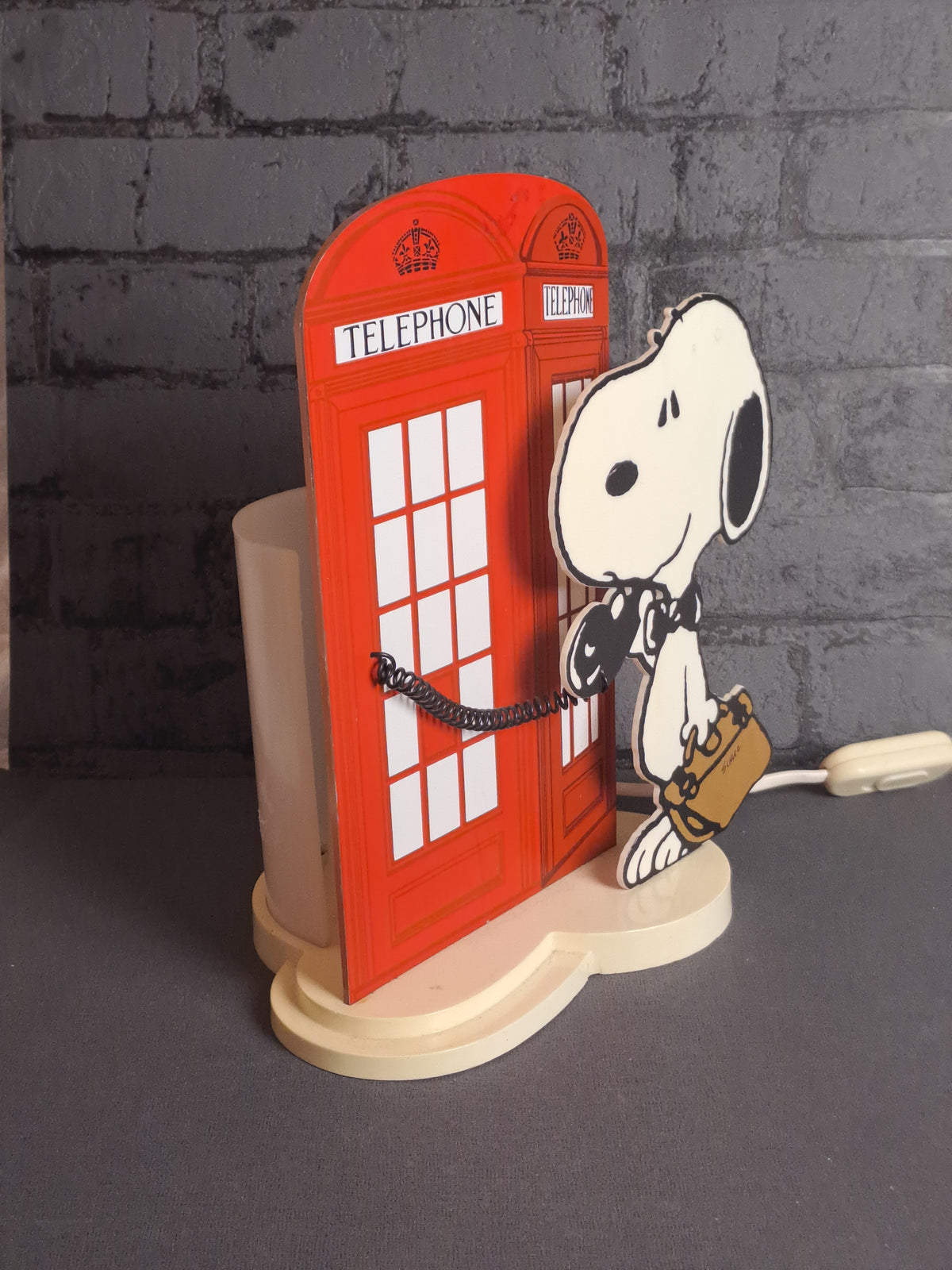 Vintage Snoopy Lamp 1980's
